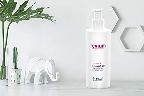 Revium - Gel limpiador facial cremoso con molécula 1-metilnicotinamida, algas wakame, ceramidas, aceite de semilla de algodón, vitamina E y Aquaxyl, 50 ml