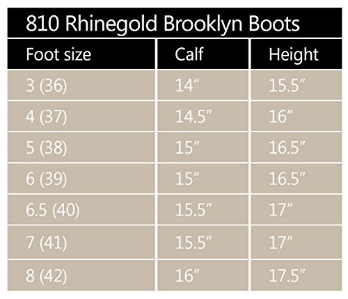 Rhinegold - Bota de Cuero Elite Brooklyn, Unisex Adulto, Rhinegold Elite Brooklyn Bota-6.5 (40)-Marrón, marrón, Size 6.5 (EU40)