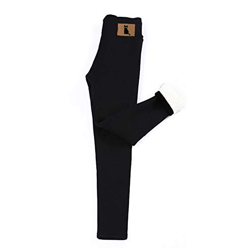 riou Leggings para Mujer de Cintura Alta Térmico Invierno Forrado de Terciopelo Cómodo Pantalones de Yoga Pantalón Casuales Elásticos Al Aire Libr y el Día a Día