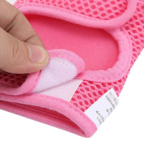 Rodilleras flexibles transpirables para bebés para bebés pequeños(Pink puppy)