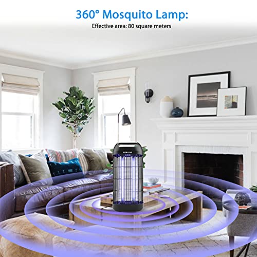 ROVLAK Lámpara Antimosquitos Electrico Repelente de Mosquitos Interior con UV de 18W Luz Antimosquitos para Niños Seguro Adecuado para Adulto Ancianos Balcón Cocina y Dormitorio