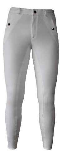 RTS Kids Riding - Pantalones de hípica infantil, Blanco (White/White), 176