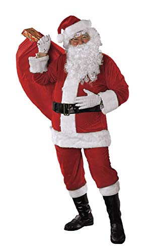 Rubies Disfraz de Papá Noel Premium Completo Unisex, Disfraz Original para Navidad, Adulto, Talla Única