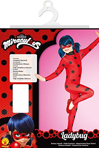 Rubies Disfraz Ladybug Classic, Infantil, Talla M (620794-M)