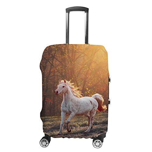 Ruchen - Funda protectora para maleta con diseño de caballo en el bosque