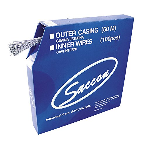 Saccon 257403 Pack de 100 Cables de Recambio, Acero galvanizado, 1.2-2030 mm