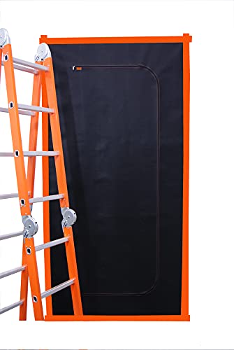 SafeCore Puerta Antipolvo Atrapa Plastico Protector – Cremallera Plegable Puertas Proteccion Cubrir Pintor Productos, 220 x 110 cm