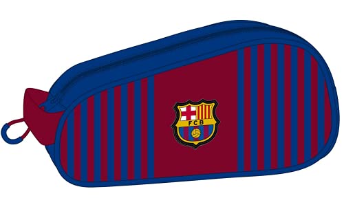 Safta Zapatillero Ovalado Multiusos de F.C. Barcelona 1ª Equipación 21/22, 340x180x150 mm, Azul Marino/Granate