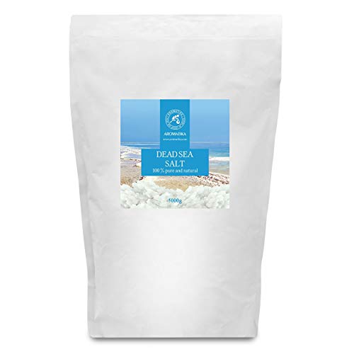 Sal del Mar Muerto 5kg - 100% Puro y Natural - Sales del Mar Muerto 5000g - Cuidado del Cuerpo - Mejores beneficios para un Buen Sueño - Belleza - Baño - Cuidado del Cuerpo - Bienestar - Relax - Spa