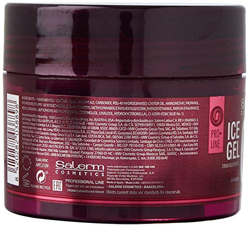 Salerm Cosmetics Ice 03 Strong Hold Styling Gel Fijador - 200 ml, Morado