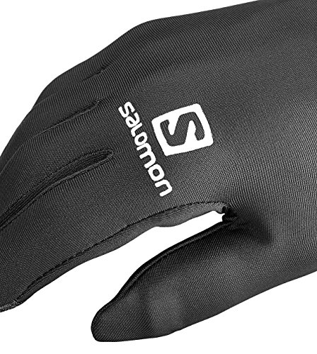 Salomon Agile Warm Glove Guantes de carrera de montaña/senderismo Hombre, Negro (Black), L