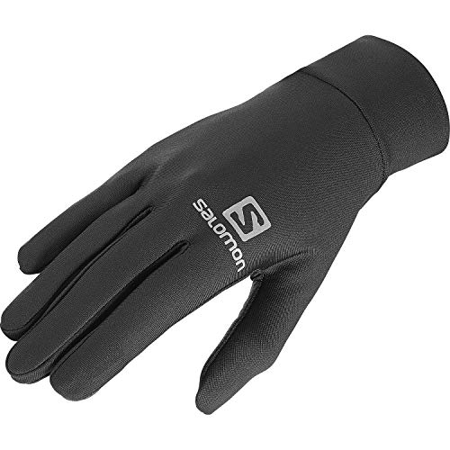 Salomon Agile Warm Glove Guantes de carrera de montaña/senderismo Hombre, Negro (Black), L