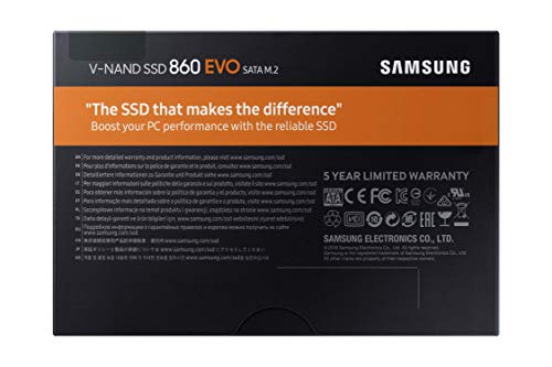 SAMSUNG EVO M.2 - Disco Estado Solido SSD (500 GB, 550 megabytes/s) Color Negro