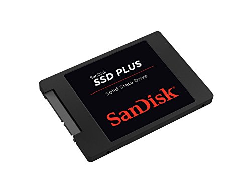 SanDisk SSD Plus Sata III, Disco Sólido Interno con hasta 535 MB/S, Serial ATA III, 1 TB, Negro