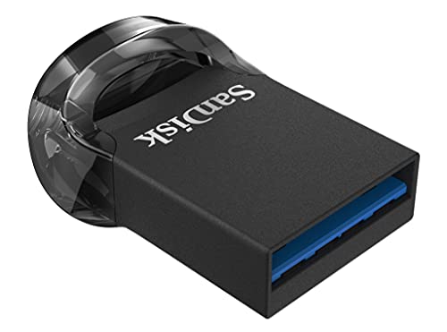 SanDisk Ultra Fit, Memoria flash USB 3.1 de 512 GB con hasta 130 MB/s de velocidad de lectura,Tradicional,Negro,512GB
