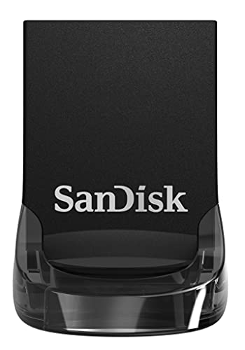 SanDisk Ultra Fit, Memoria flash USB 3.1 de 512 GB con hasta 130 MB/s de velocidad de lectura,Tradicional,Negro,512GB