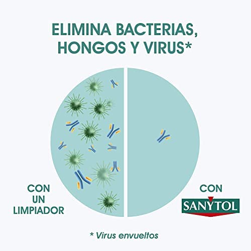 Sanytol – Botella Desinfectante Limpiahogar, Elimina Bacterias, Hongos y Virus Sin Lejía, Perfume Eucaliptus - 1,2 L