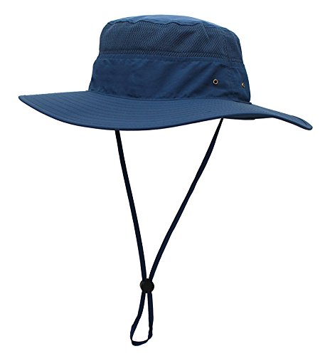 Saoirse.Hats Sombrero de verano para hombre, protección UV, unisex, plegable, transpirable, talla 60 azul Talla única