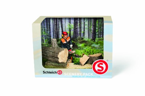 Schleich 41806 - Figura/ miniatura Paisaje catálogo de módulos de trabajo forestal
