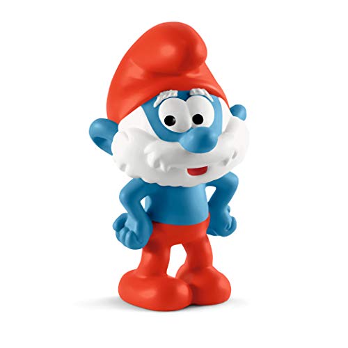 Schleich- Papá Pitufo Smurfs Figura, Multicolor (20814)