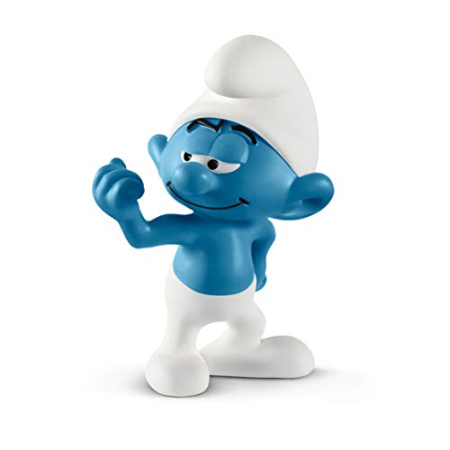 Schleich- Pitufo Fortachón Smurfs Figura, Multicolor (20811)