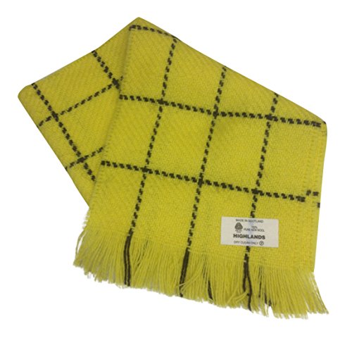 Scotch Tweed - Bufanda 100% de lana pura fabricada en Escocia, diseño de Oso Rupert
