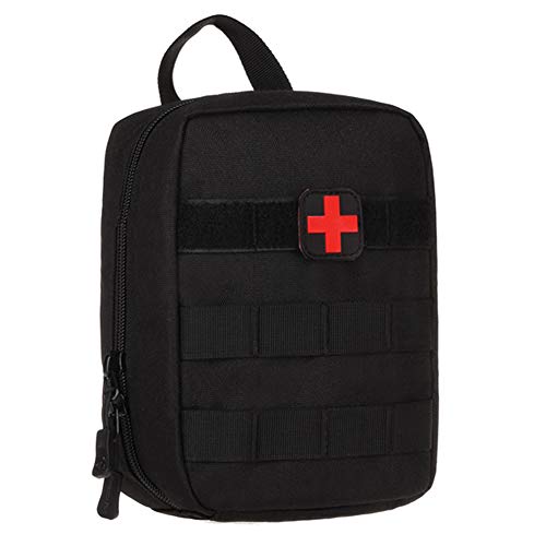 Selighting MOLLE Médico Bolsa Primeros Auxilios Bolsa Táctica Compacta Botiquín (Negro)