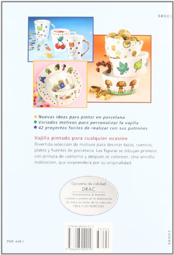 Serie Pintar Porcelana nº 2. VAJILLA MULTICOLOR DE PORCELANA PINTADA (Cp - S. Pintar Porcelana)