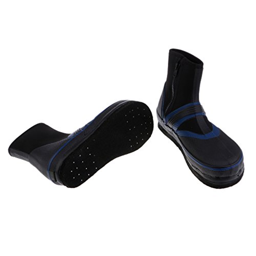 sharprepublic Pesca Antideslizante Rocas de Rastreo de Río Botas de Snorkel Clavos Zapatos con Clavos - Azul, XL Azul