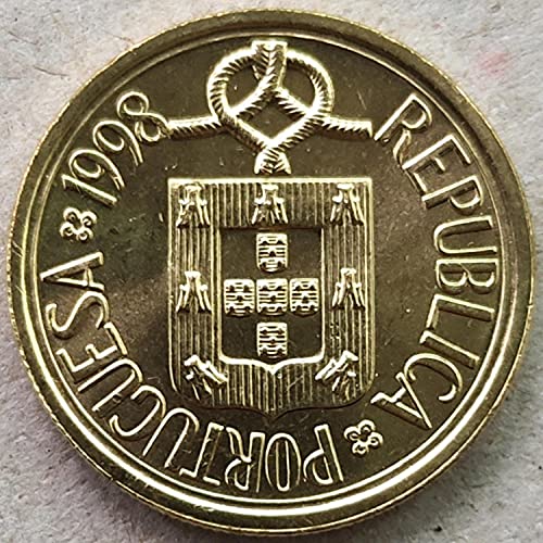 SHFGHJNM Colección de Monedas Monedas conmemorativas de Monedas de Monedas portuguesas Monedas de Cobre 0520