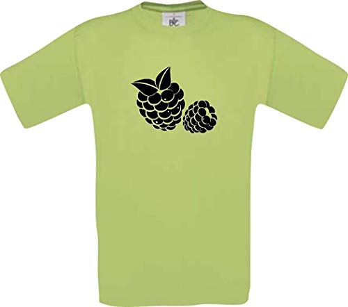 Shirtinstyle Camiseta de Hombres Dein Favorito Frutas o Verduras Frambuesa Mora - Pistas, L