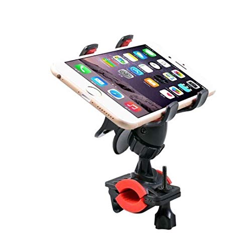 Shot Case support-vélo-11825 Soporte para Bicicleta para Samsung Galaxy S6 Smartphone Manillar Alicate Universal para GPS 360 Giratorio montaña Ciclismo Universal Negro