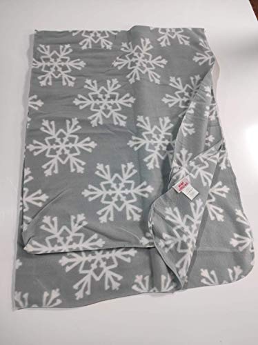 Sibiles - Manta Polar Sofá Navidad Copos de Nieve 130x170 cm KNL201112