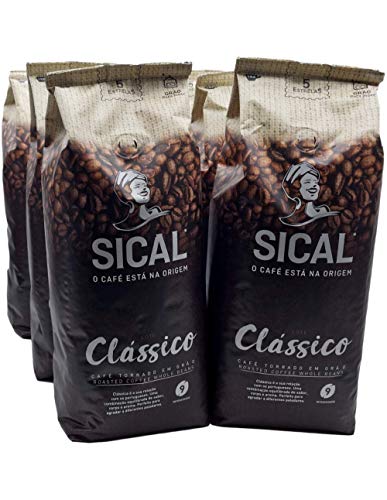 Sical - Café 5 Estrelas Grano Tostado Classico Sical 6 x 1 Kg = 6 Kg