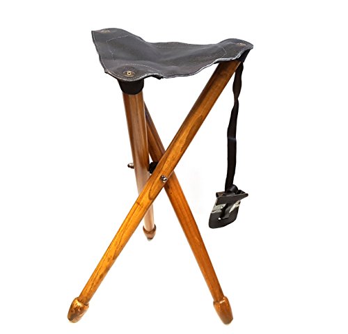 Silla de trípode de calidad, silla de caza, asiento de trípode de caza, asiento de tiro (marrón)