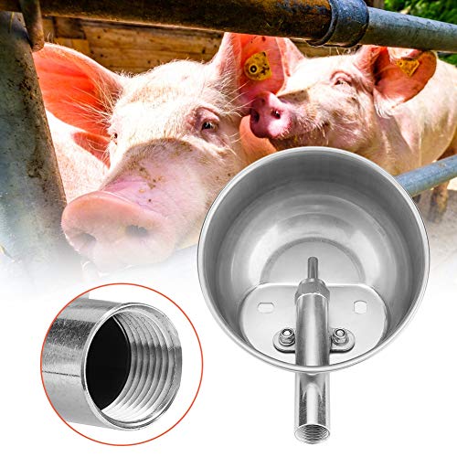 Sistema automático de Bebedero para Cerdos de Acero Inoxidable, Caballo, Ganado, Cabra, Oveja, Cerdo, válvula de Flotador, abrevadero, Suministros agrícolas, Herramienta pa