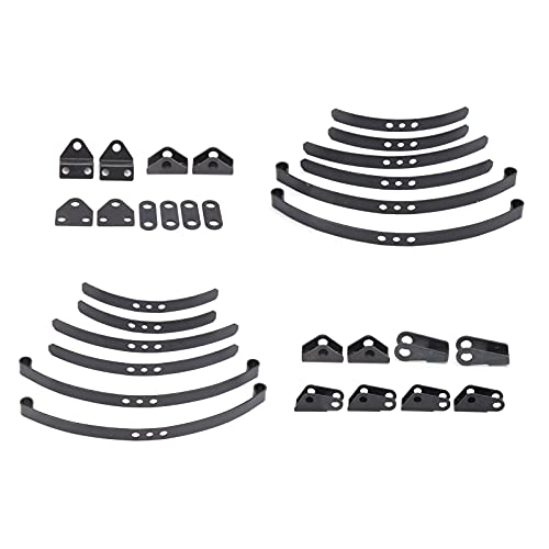 Sistema de suspensión de Ballesta Delantera Trasera, suspensión Delantera Trasera Tipo Hoja Tipo Ballesta para Tractor 1/14 RC para