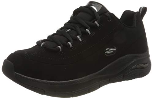 Skechers Arch Fit Metro Skyline, Zapatillas Mujer, Negro, 38 EU