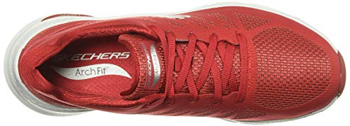 Skechers Arch Fit Vivid Memory, Zapatillas Mujer, Red, 39 1/3 EU