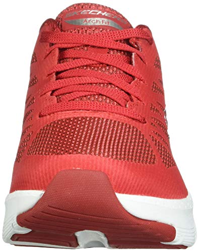 Skechers Arch Fit Vivid Memory, Zapatillas Mujer, Red, 40 EU