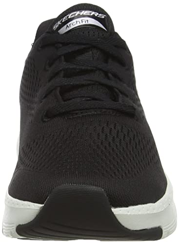 Skechers Arch Fit, Zapatillas Mujer, Negro (Black Mesh/Trim Bbk), 38 EU