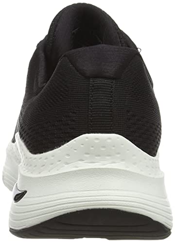 Skechers Arch Fit, Zapatillas Mujer, Negro (Black Mesh/Trim Bbk), 38 EU