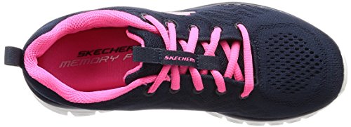 Skechers Graceful-Get Connected, Zapatillas Mujer, Multicolor (Nvhp Black Mesh), 37 EU