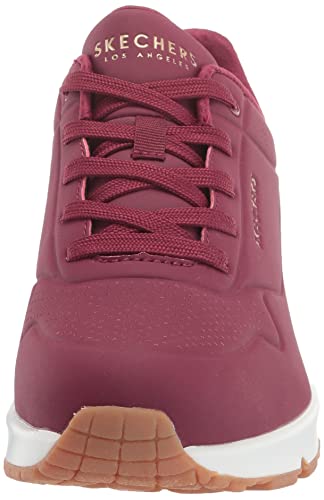 Skechers Uno Stand On Air, Zapatillas Mujer, Burgundy, 38 EU