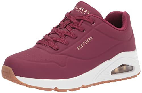 Skechers Uno Stand On Air, Zapatillas Mujer, Burgundy, 38 EU