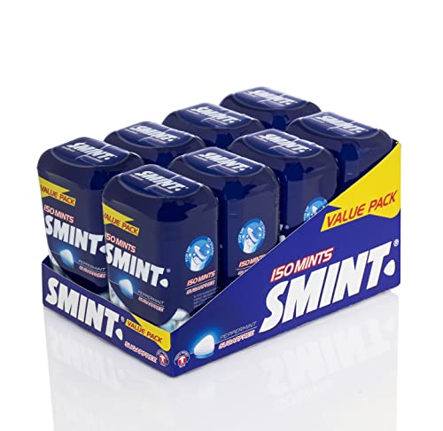 Smint Bote Ahorro Menta, Caramelo Comprimido Sin Azúcar - 8 unidades de 150 comprimidos (Total 840 gr.) 840 g