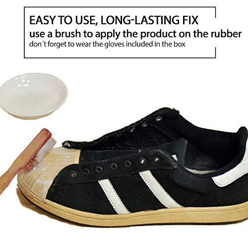 Sneakers Sole Restorer 115 ml | Restaura el Blanco de las Suelas de Goma | Blanqueador Suelas para Zapatillas | Cuidado y Reparación del Calzado | Transparente