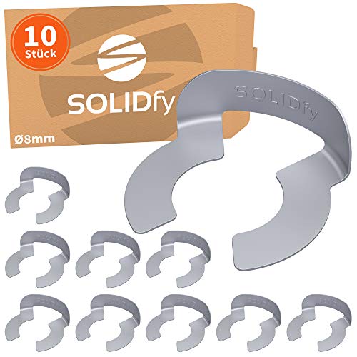 SOLIDfy® – 10 fusibles KLL, diámetro de 8 mm, protección para ejes y pernos galvanizados KL