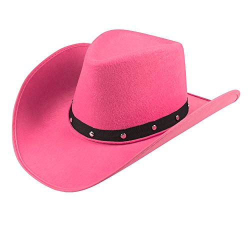 Sombrero Cowboy rosa para adulto