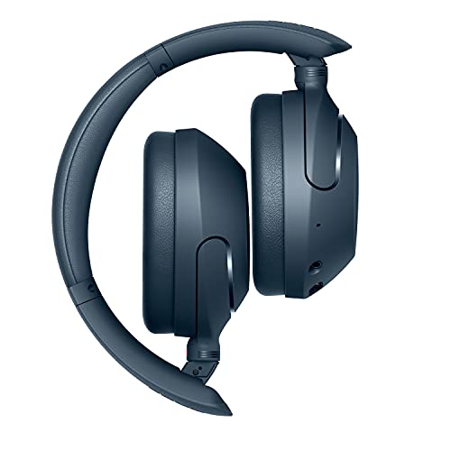 Sony WH-XB910N EXTRA BASS Auriculares over-ear inalámbricos con Noise Cancelling, Hasta 30 horas de autonomía, Optimizados para Alexa y Google Assistant, con micrófono integrado para llamadas, Azul